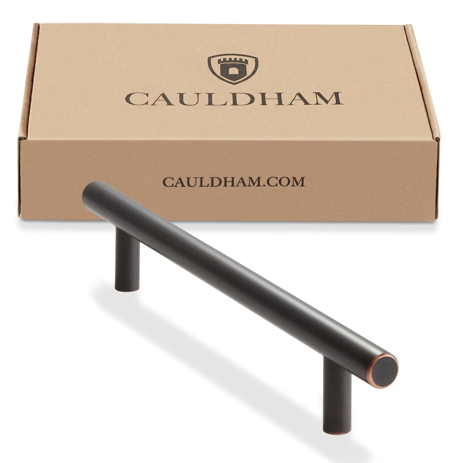 10 Euro Cabinet Pull Oil Rubbed Bronze (6-1/4" Hole Centers)-Cauldham