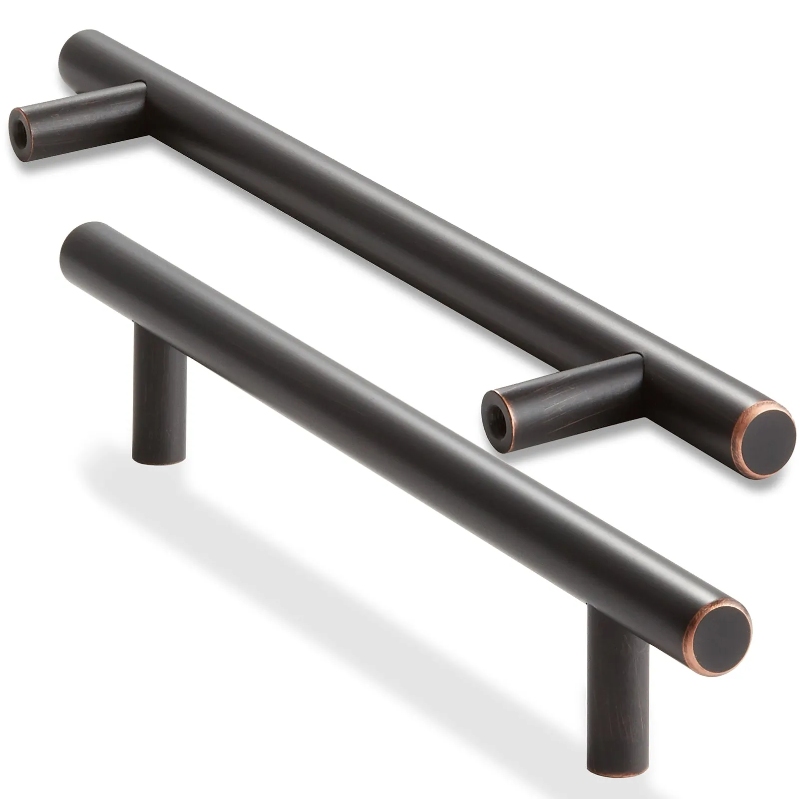 10 Euro Cabinet Pull Oil Rubbed Bronze (6-1/4" Hole Centers)-Cauldham