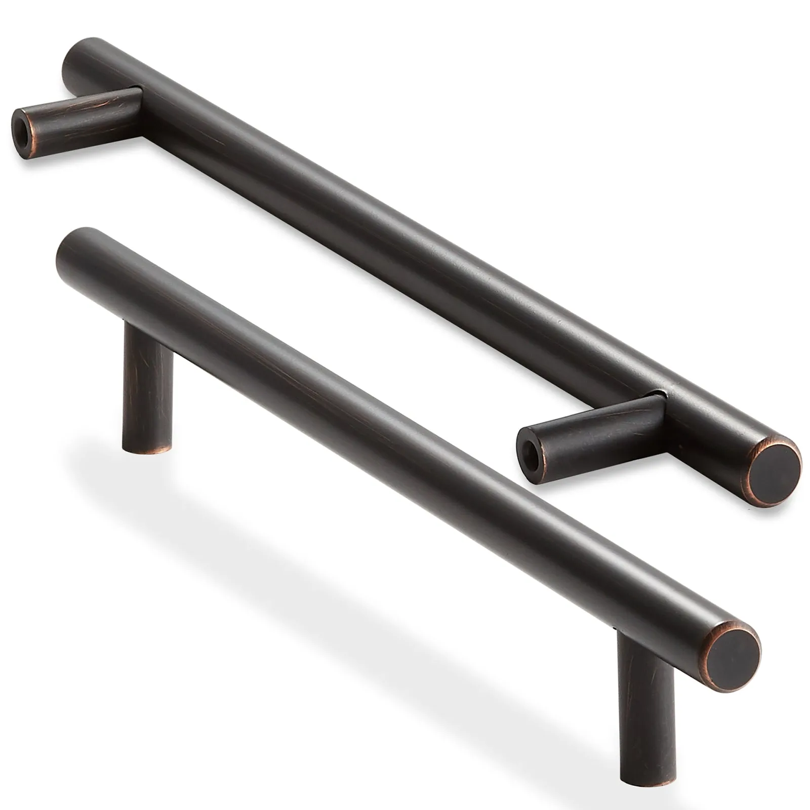 10 Euro Cabinet Pull Oil Rubbed Bronze (7-1/2" Hole Centers)-Cauldham