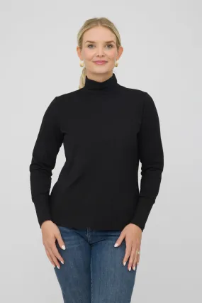 26" Mock Turtleneck with Wide Cuff