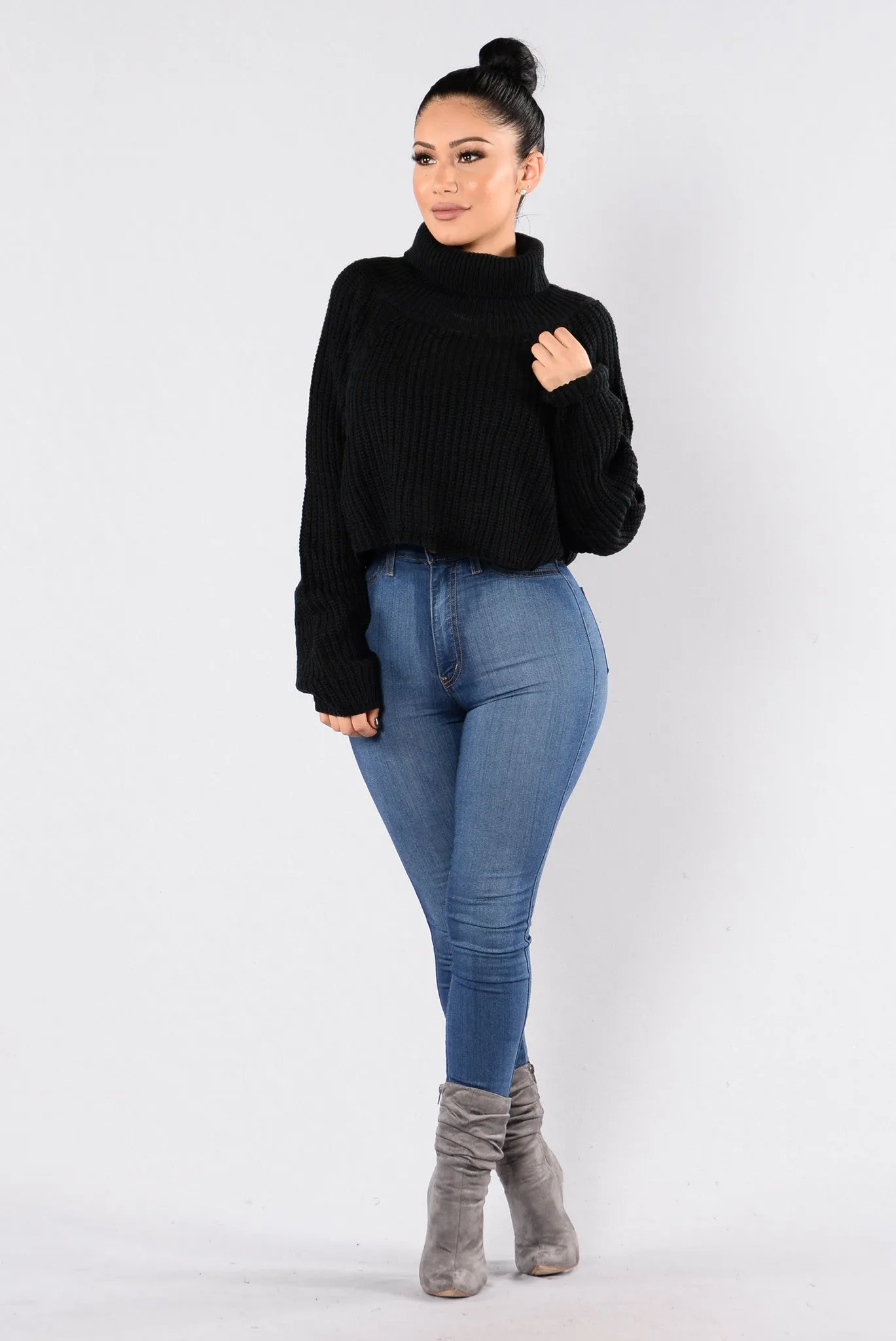 A Woman's Worth Sweater - Black