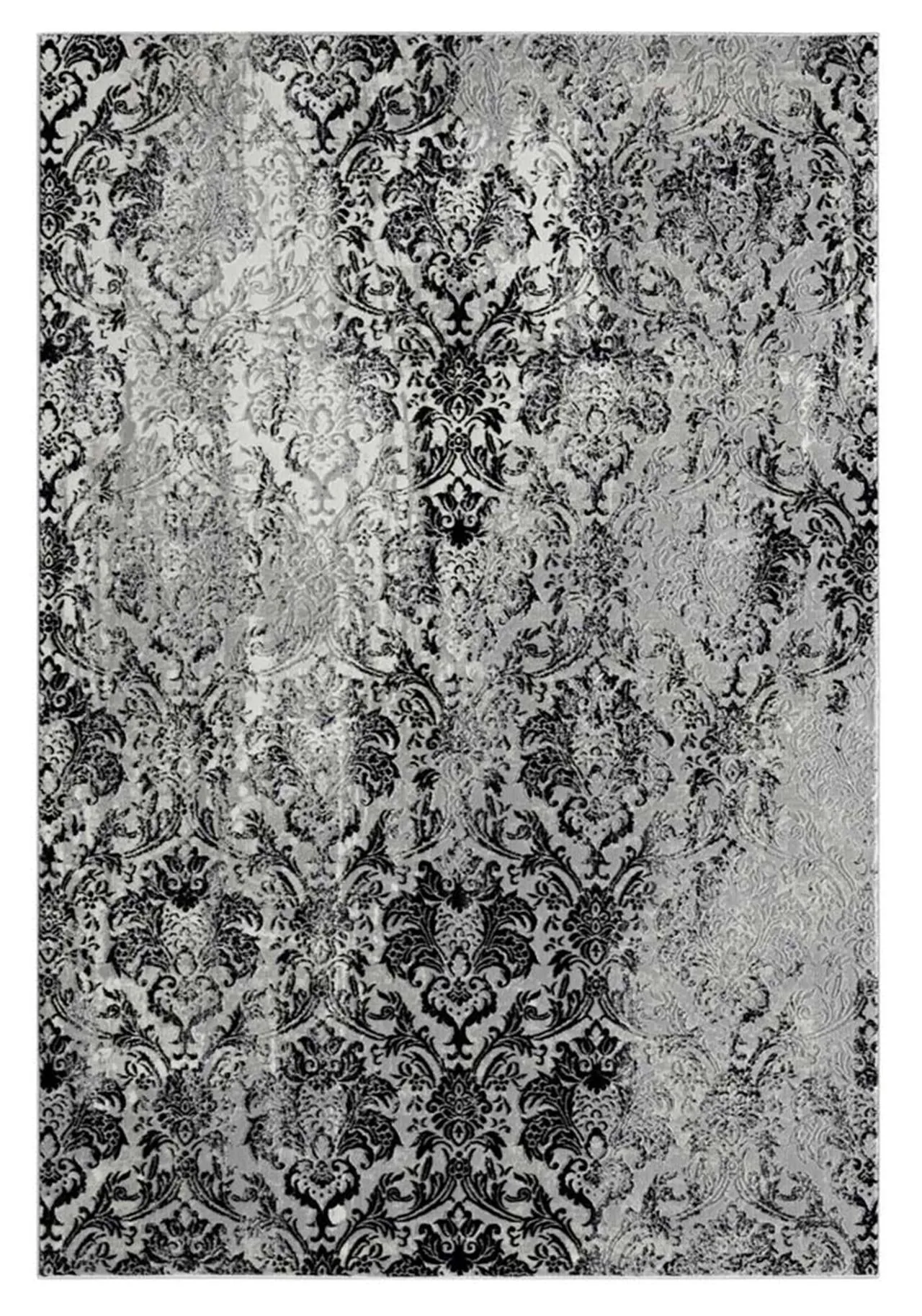 Abdera Modern Design Black Rug-4001