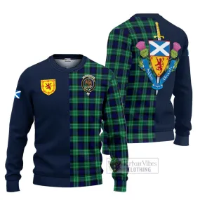 Abercrombie Tartan Ugly Sweater with Scottish Lion Royal Arm Half Style