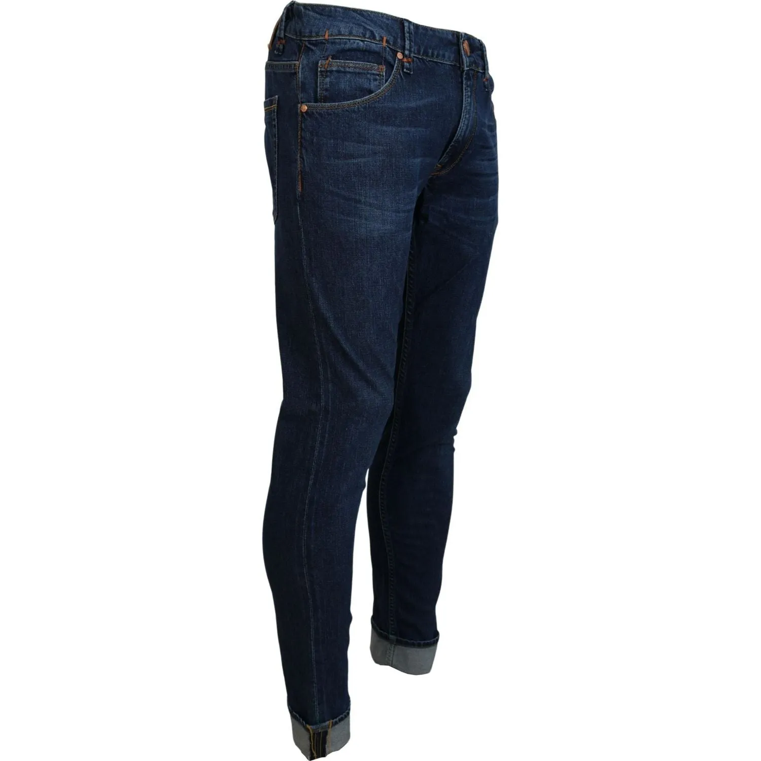 Acht Exquisite Tapered Italian Denim in Blue