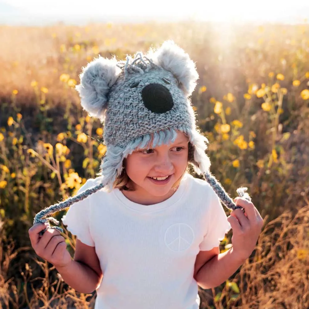 Adorable Hand Knit Kids Animal Hats - Fair Trade