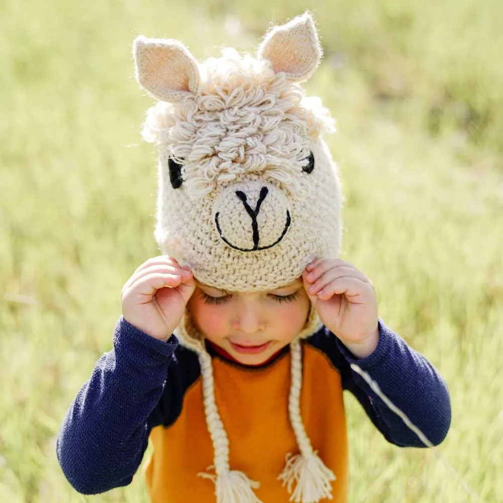 Adorable Hand Knit Kids Animal Hats - Fair Trade