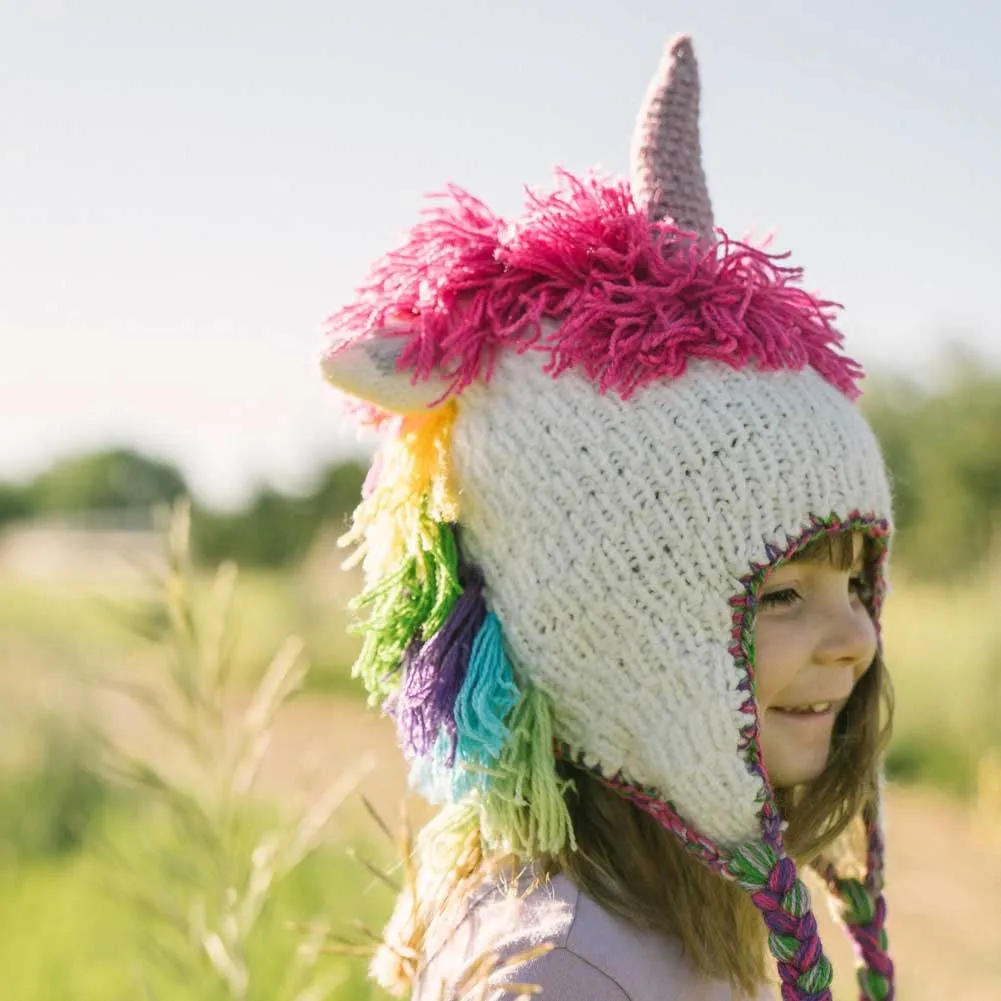 Adorable Hand Knit Kids Animal Hats - Fair Trade