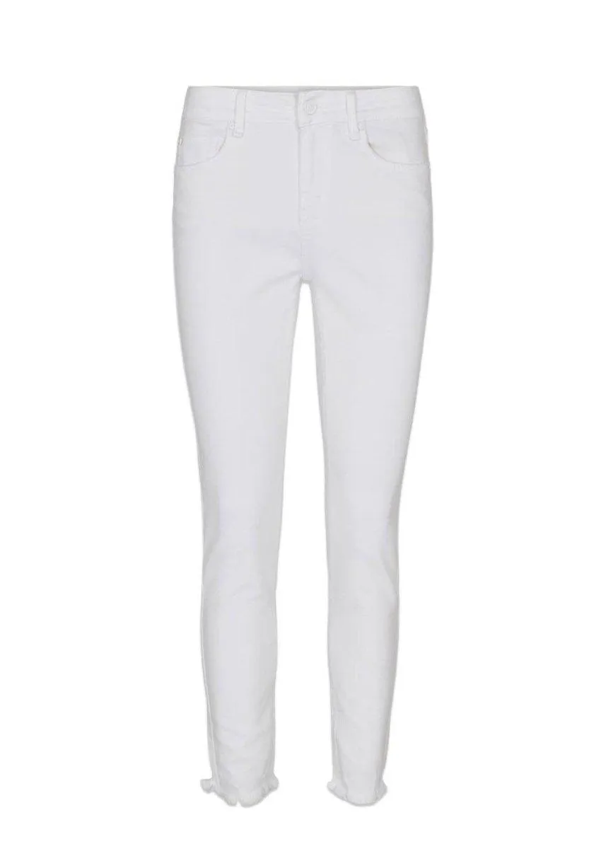 Alexa Ankle Jeans Wash White D - White