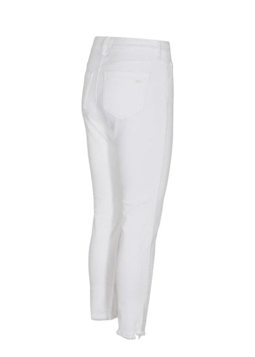 Alexa Ankle Jeans Wash White D - White