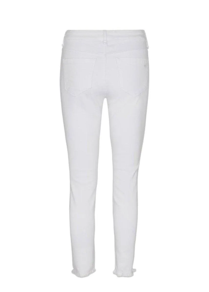 Alexa Ankle Jeans Wash White D - White