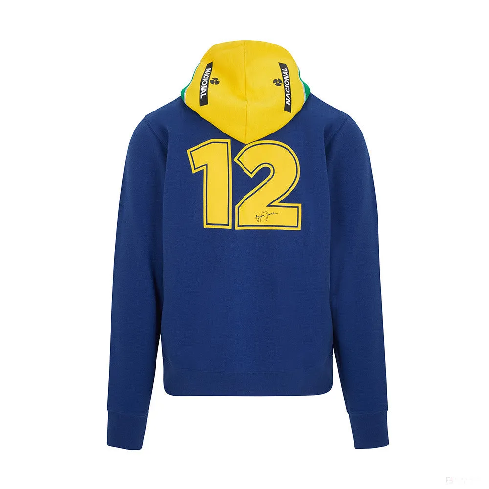 Ayrton Senna Sweater, Stripe Mens, Blue, 2021