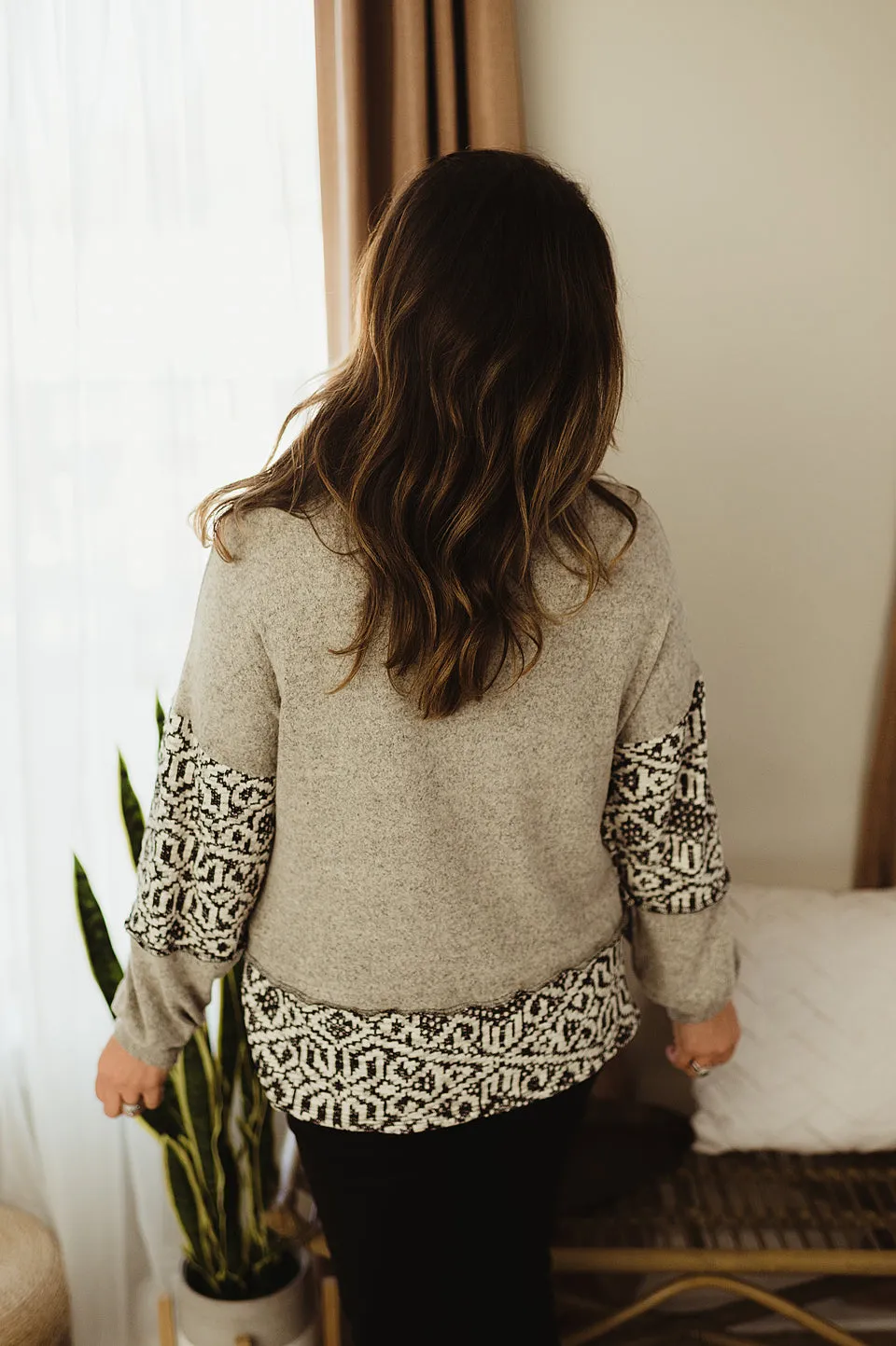 Aztec Turtleneck Pullover