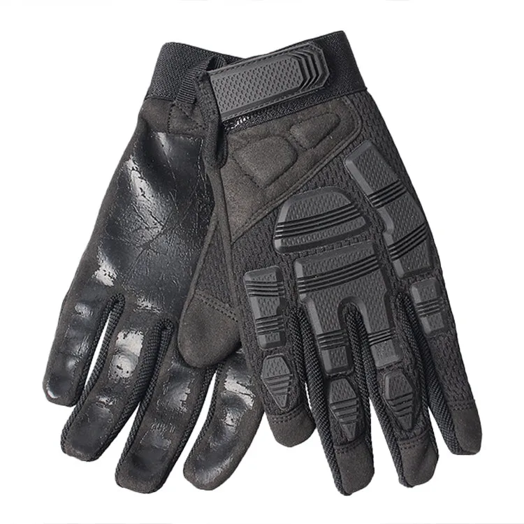 B33 Outdoor Mountaineering Riding Anti-Skid Protective Motorcycle Gloves, Size: L(Black)