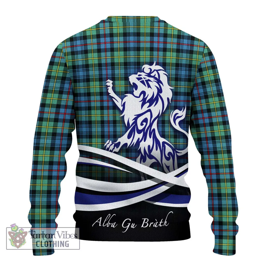 Bailey Ancient Tartan Ugly Sweater with Alba Gu Brath Regal Lion Emblem