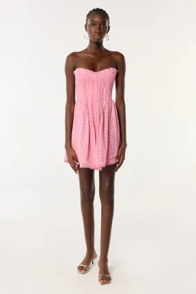 Bandeau Dress Claire - Begonia Pink