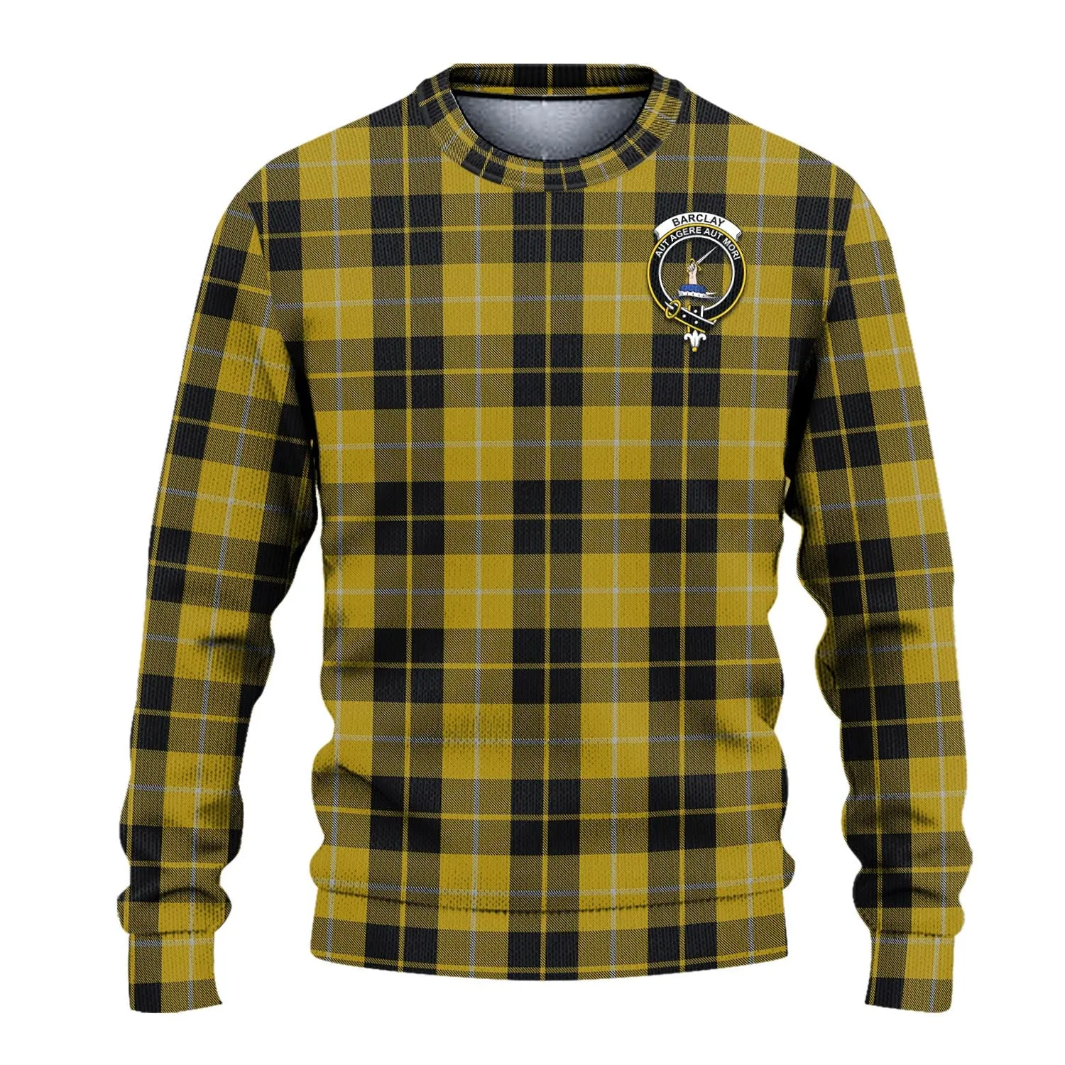 Barclay Dress Tartan Ugly Sweater with Family Crest