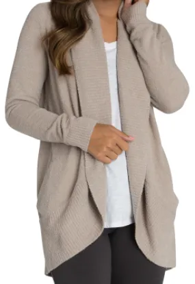 BAREFOOT DREAMS - Cozychic Lite Circle Cardi Taupe