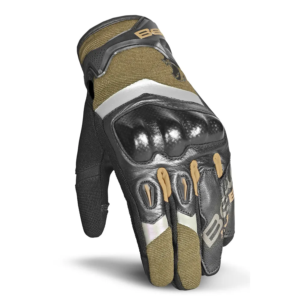 BELA - Daring  Racing  Motorcycle Gloves  Black Green Grey