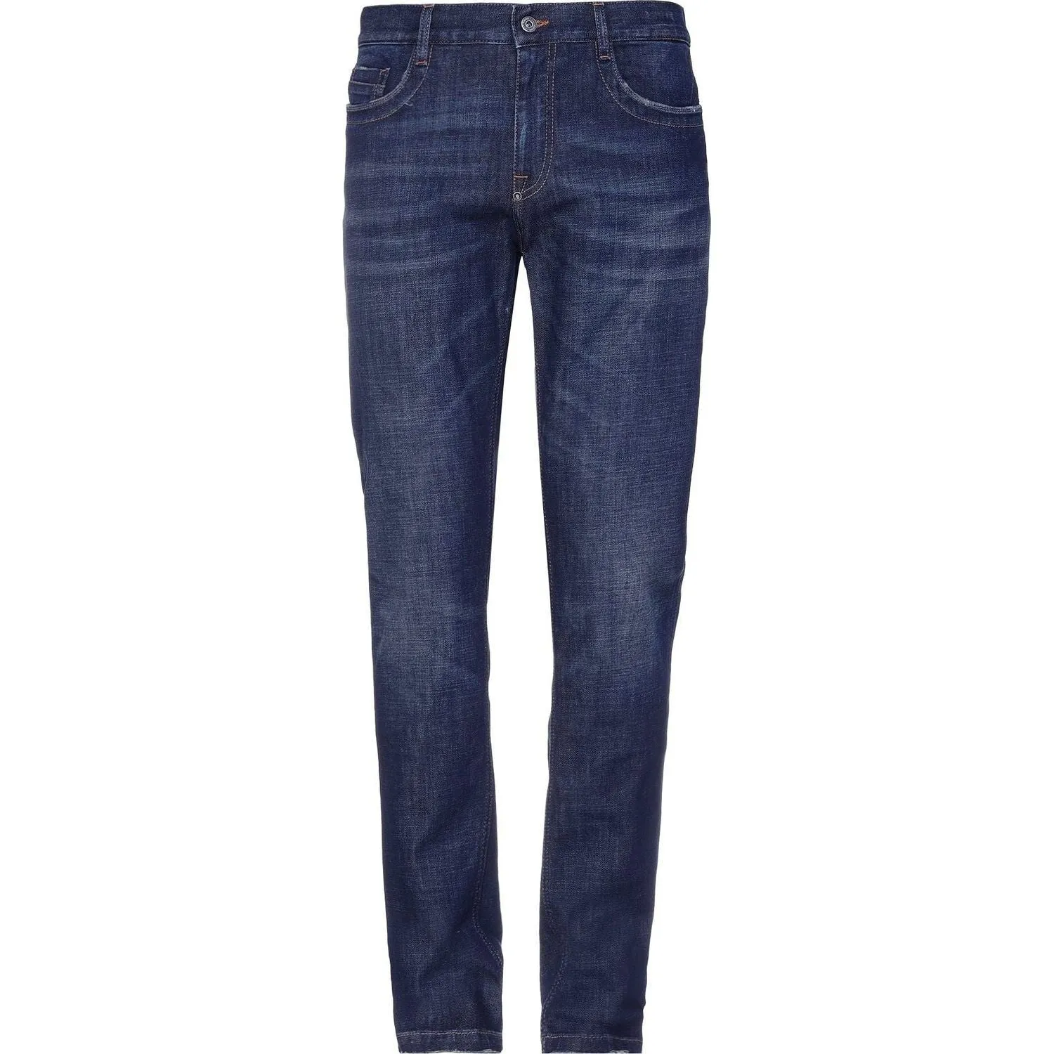 Bikkembergs Blue Cotton Men Jean