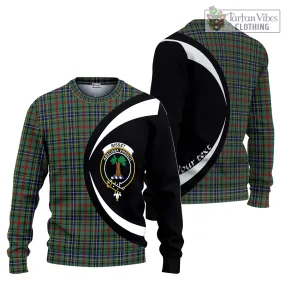 Bisset Tartan Ugly Sweater with Family Crest Circle Style