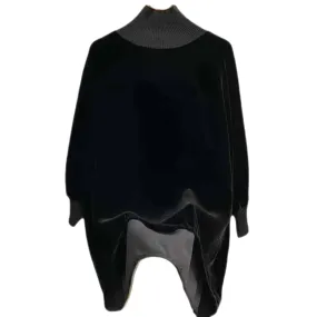 Black Velvet Winter Turtleneck Loose Sweatshirts