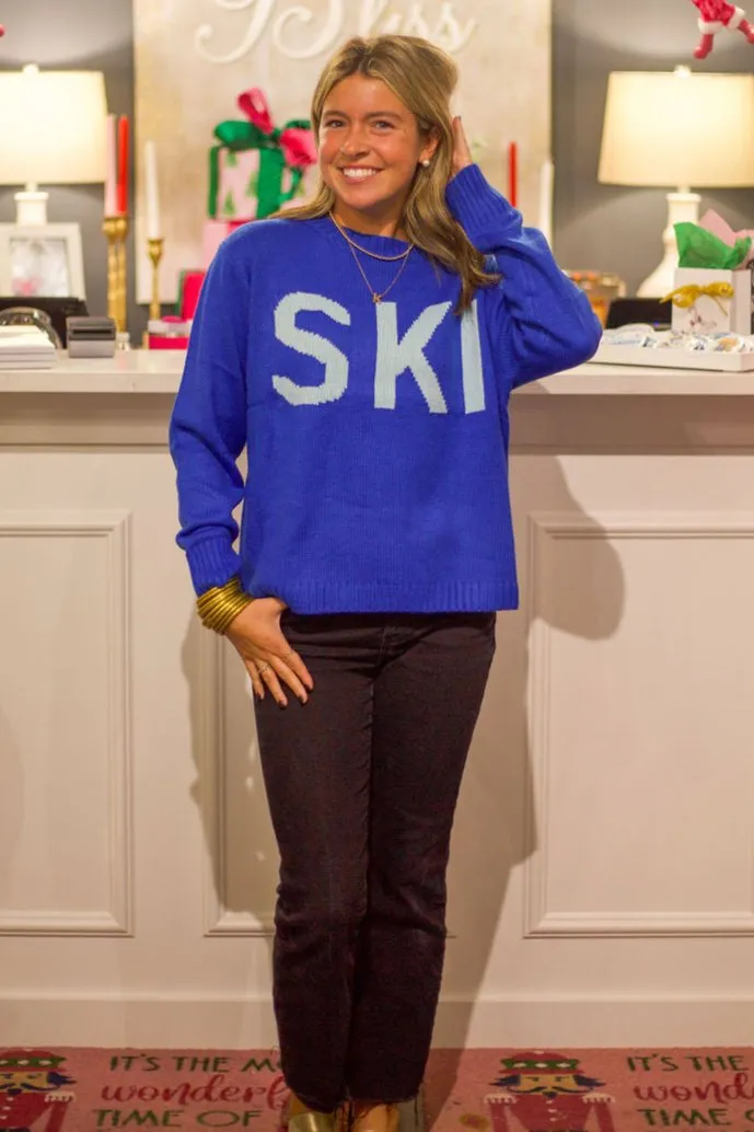 Blue Ski Sweater