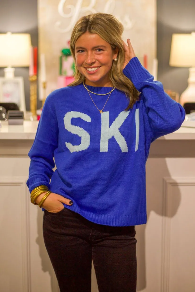 Blue Ski Sweater