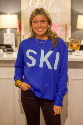 Blue Ski Sweater