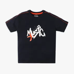 Boys Regular Fit Printed T-Shirt