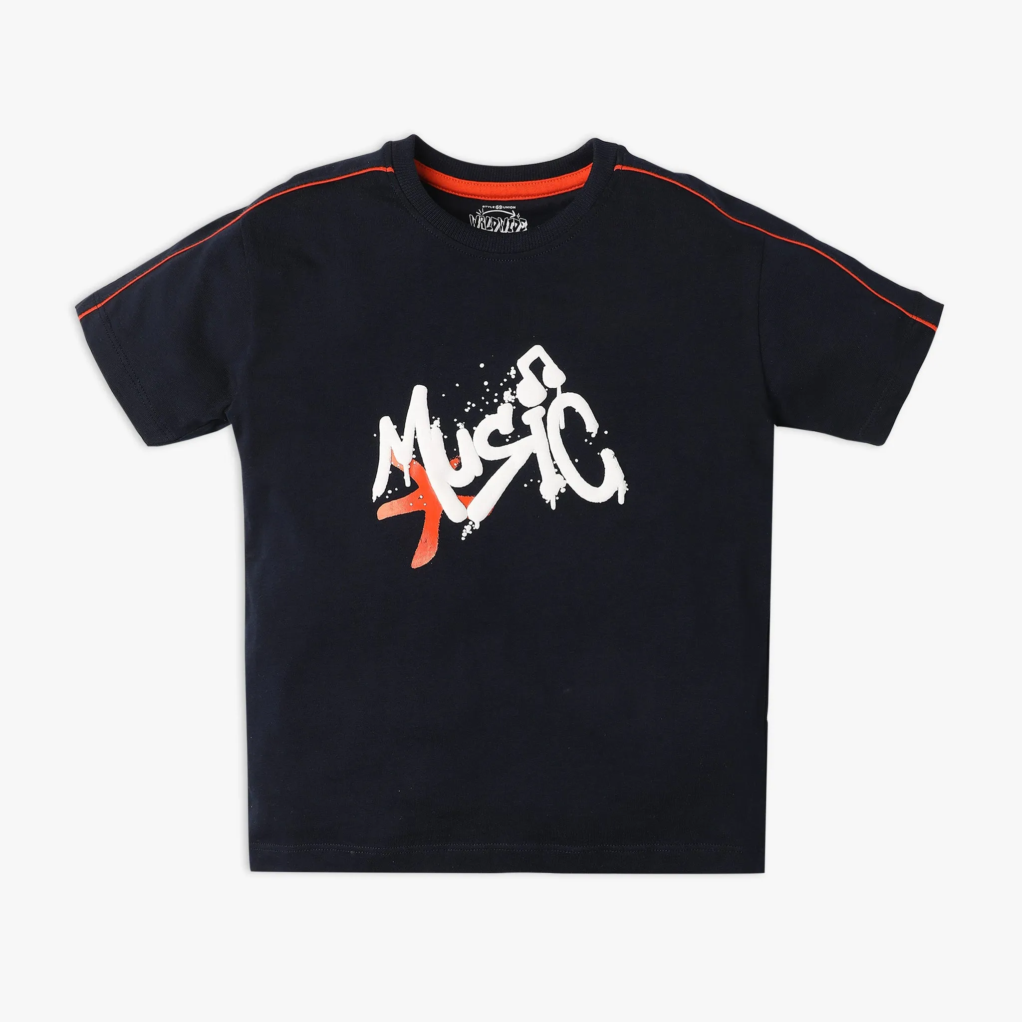 Boys Regular Fit Printed T-Shirt