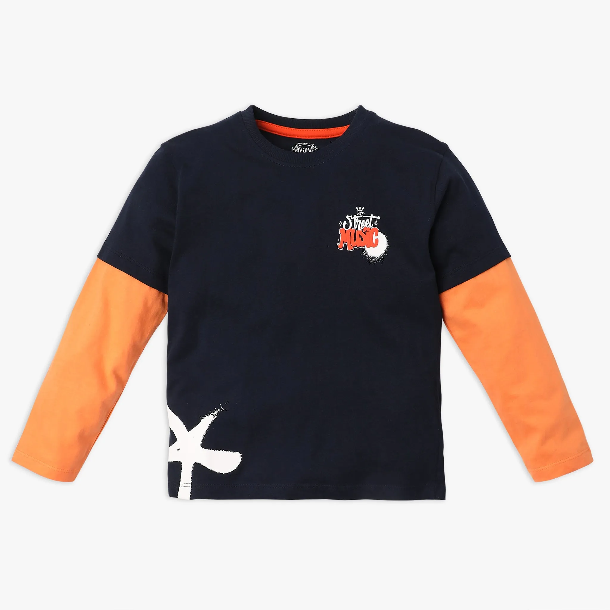 Boys Regular Fit Printed T-Shirt