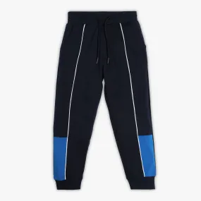 Boys Regular Fit Solid Mid Rise Trackpants