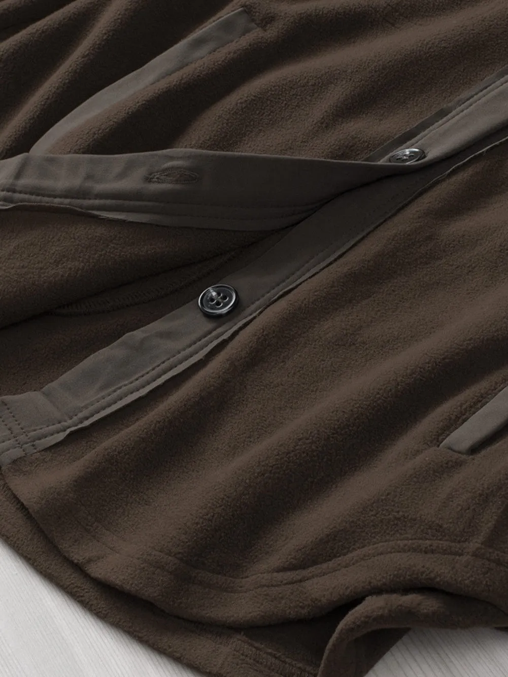 Brown Sherpa Button-Down