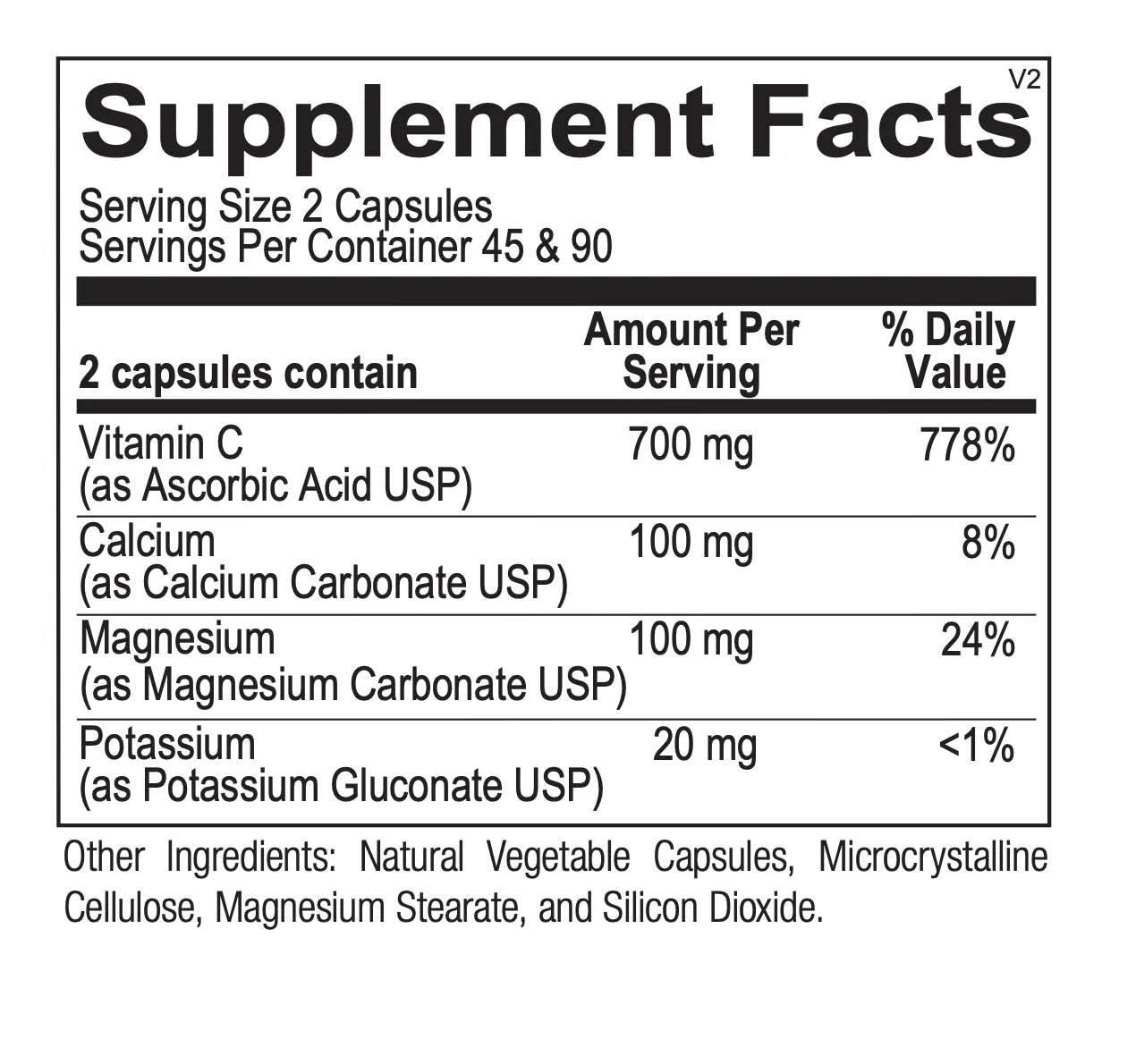 Buffered C Capsules