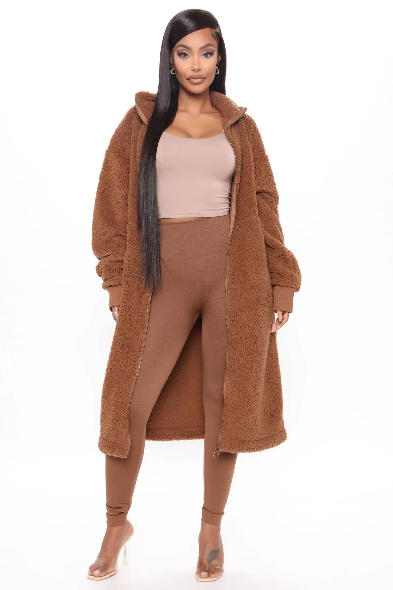 Cabin Stay Sherpa Jacket - Camel