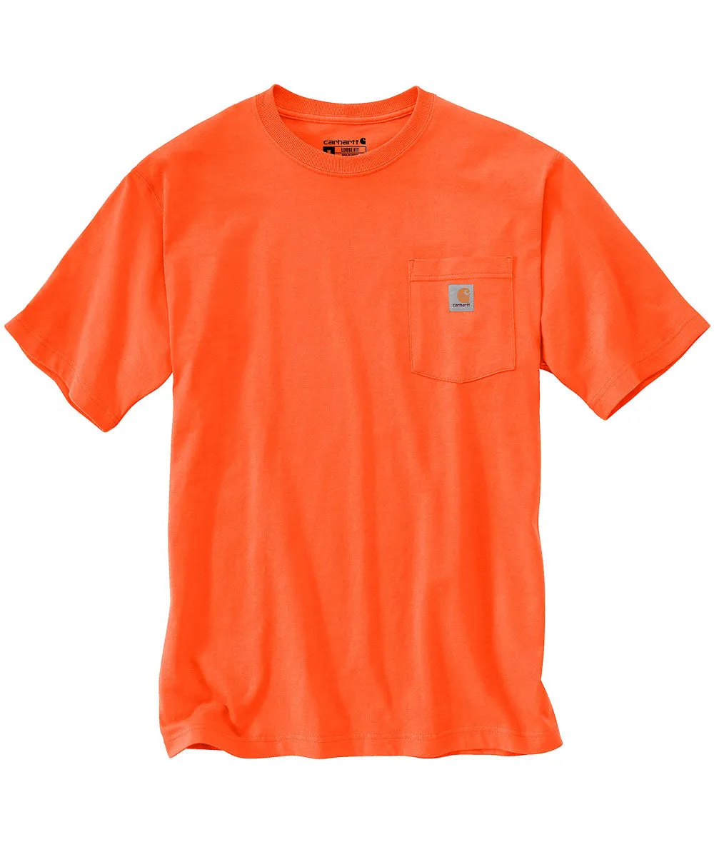 Carhartt K87 Workwear Pocket T-Shirt - Bright Orange