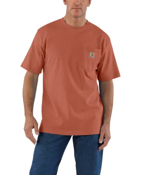 Carhartt K87 Workwear Pocket T-Shirt - Terracotta