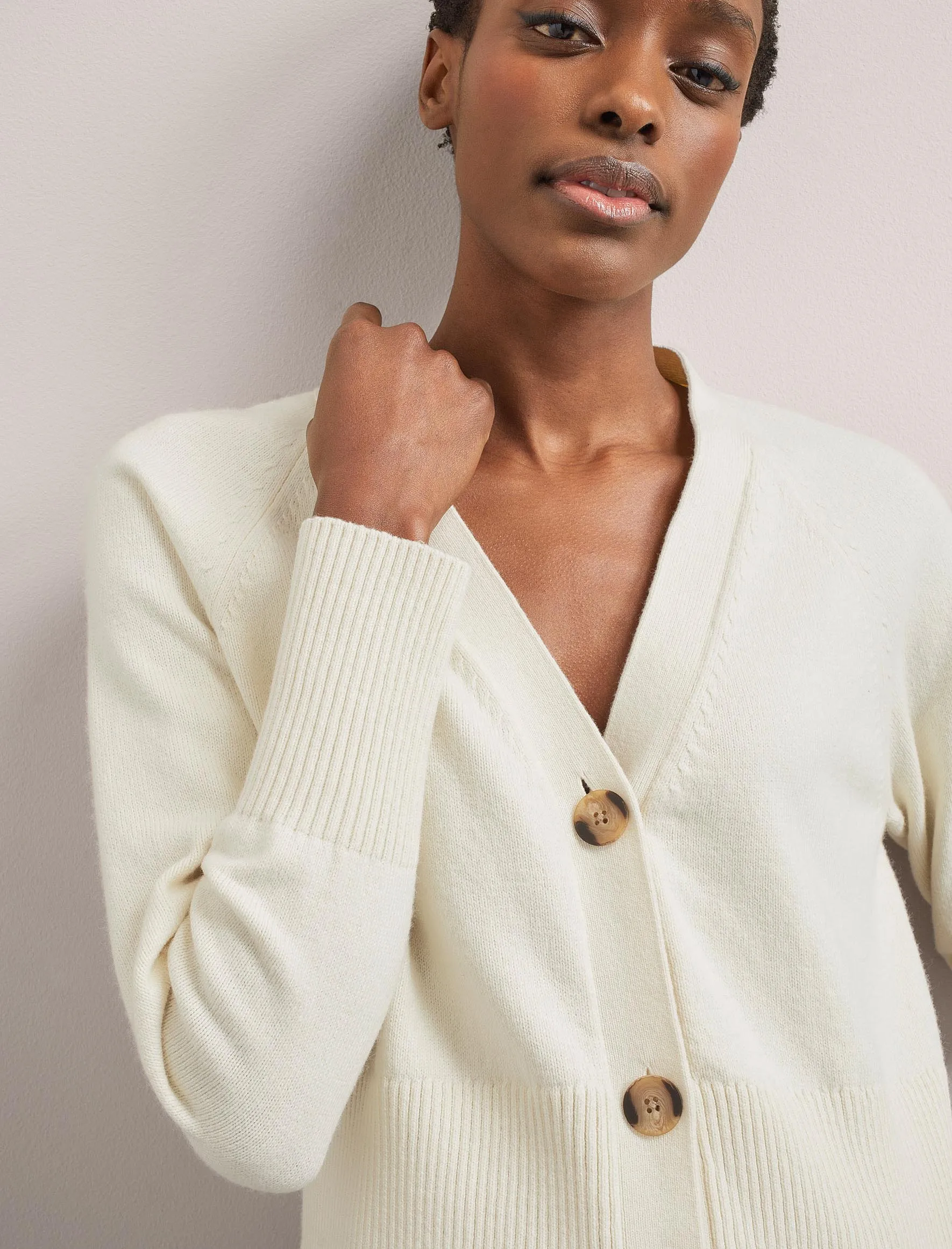 Caro Cotton Cardigan - Cream