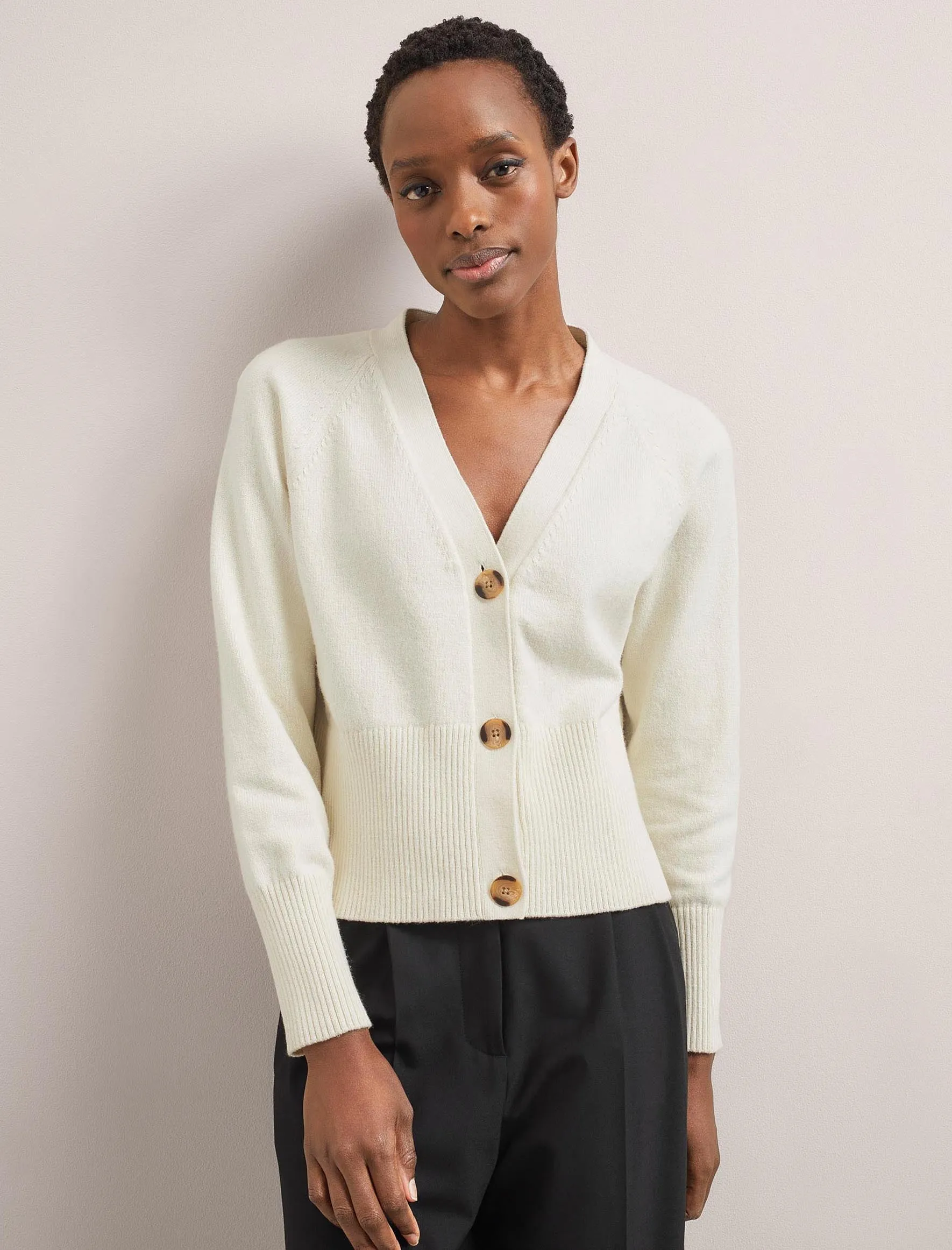 Caro Cotton Cardigan - Cream