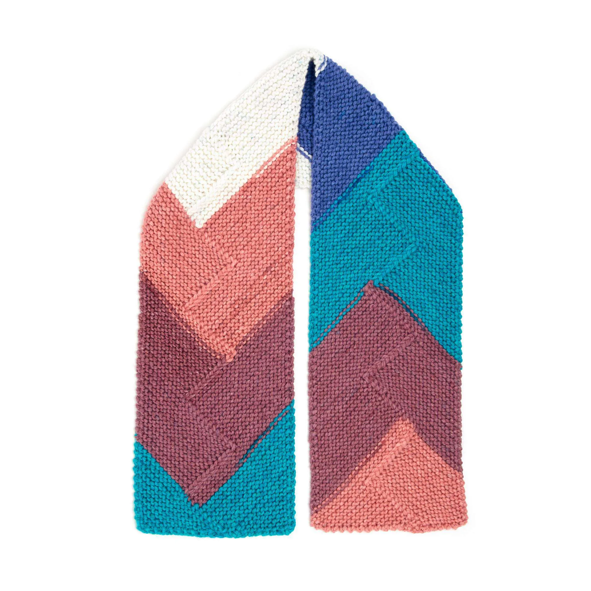 Caron Cross Lines Knit Scarf