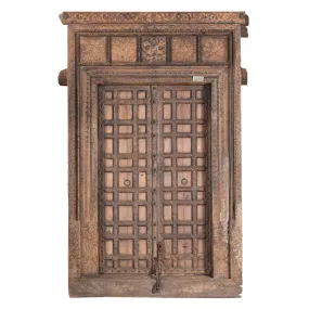 Carved Rosewood Door & Frame From Punjab - 19thC