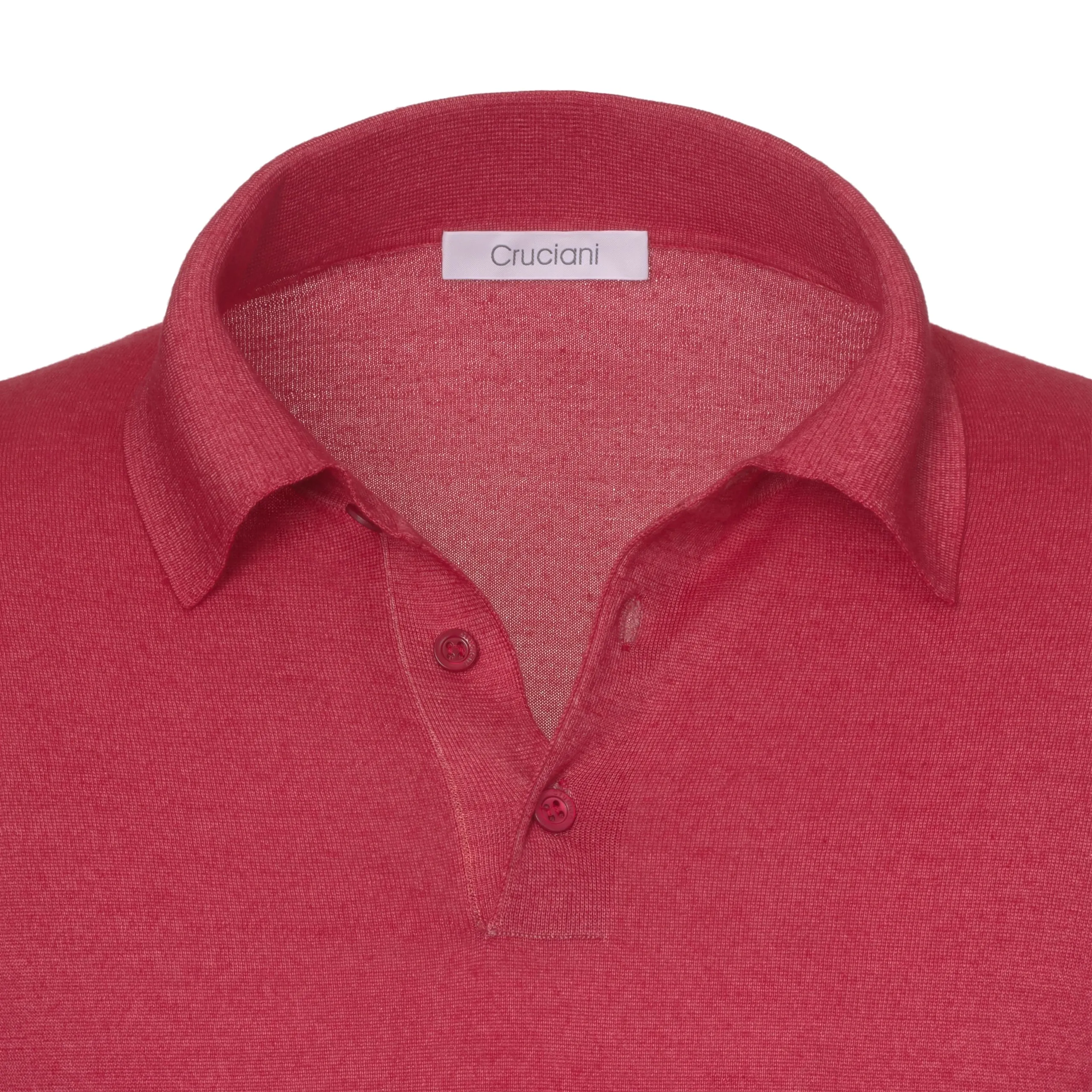 Cashmere and Silk Sweater Polo Shirt in Lollipop