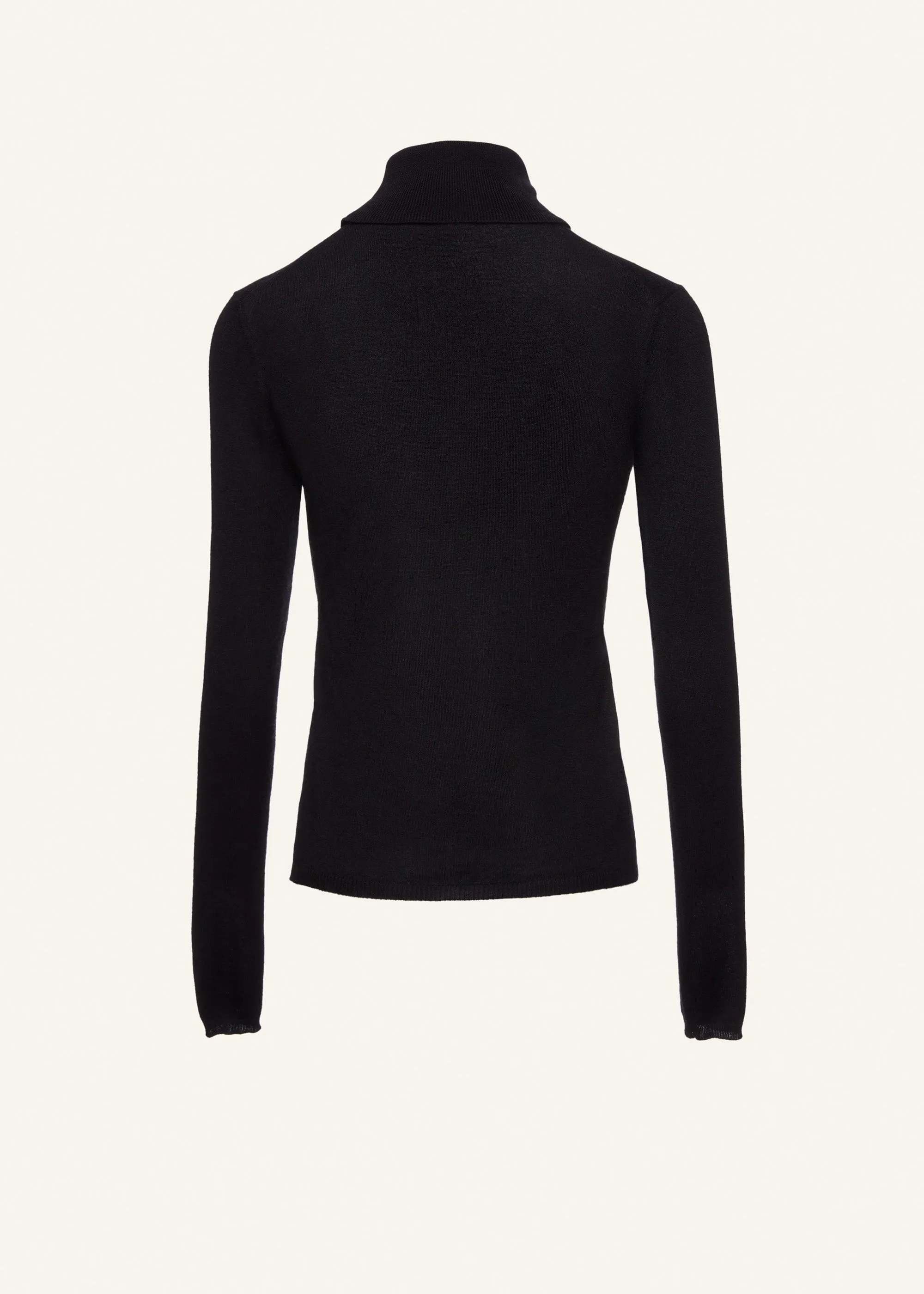 Cashmere turtleneck in black