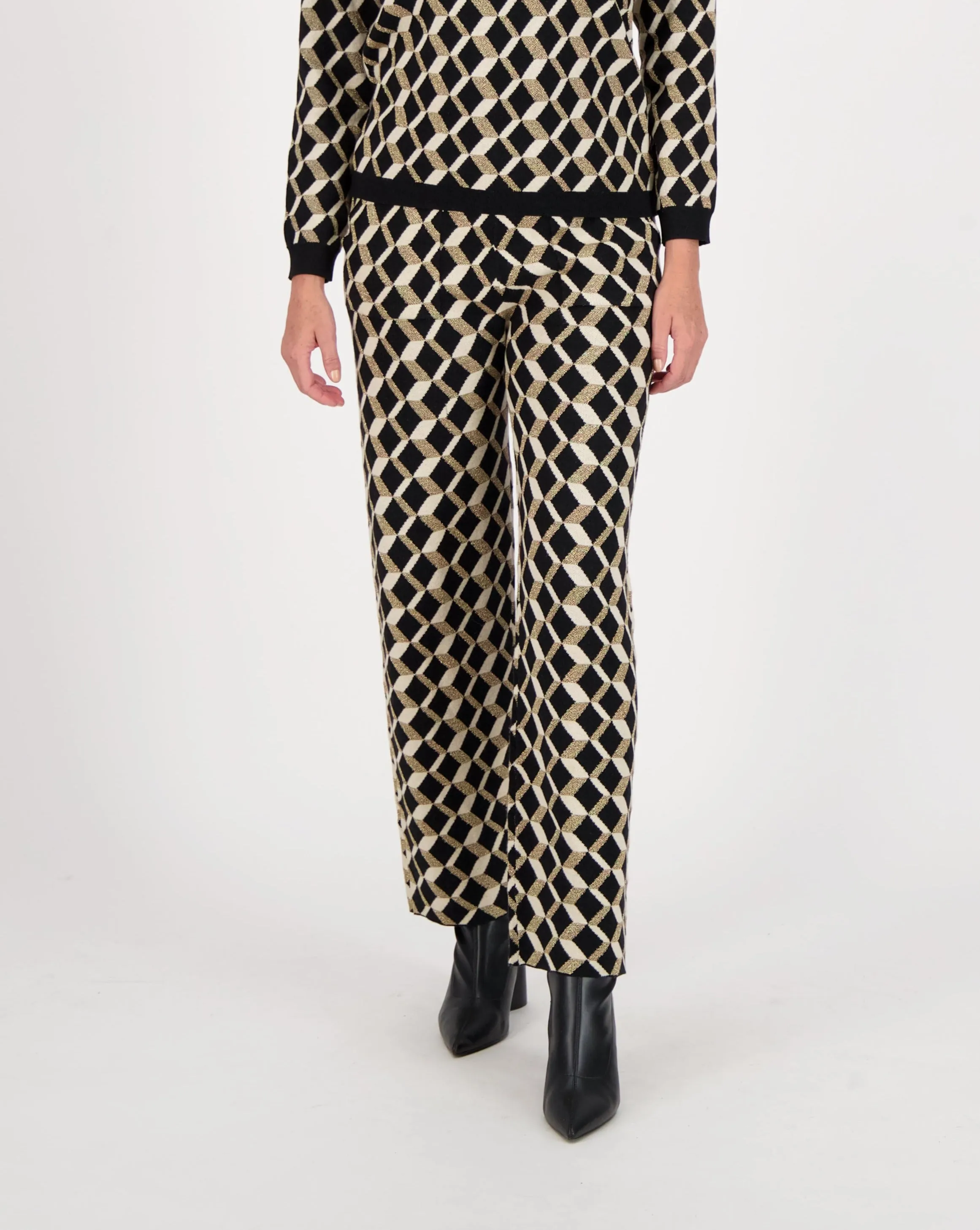 Chevron Jacquard Jersey Pant