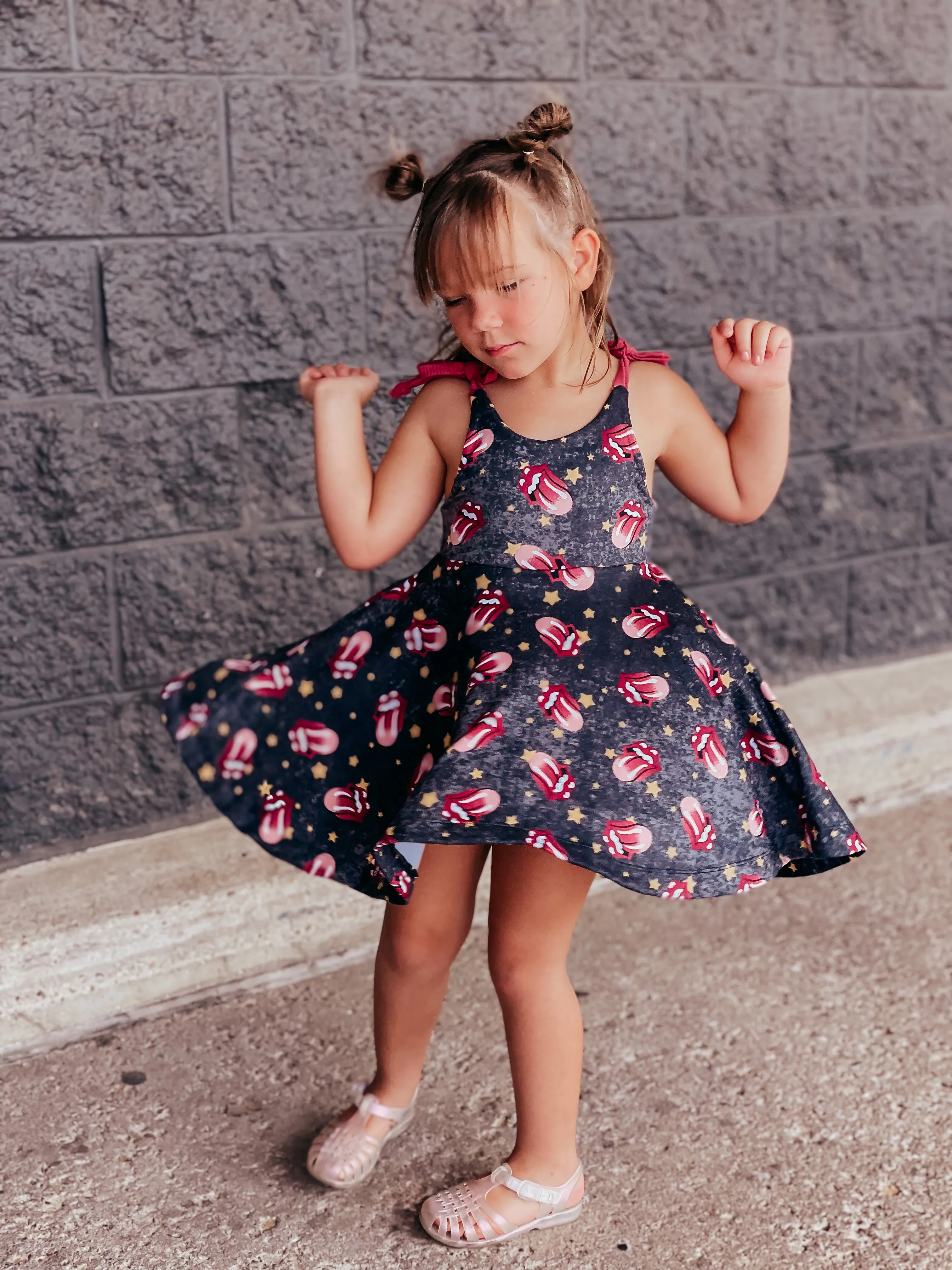 Child Camellia Romper and Dress Digital Sewing Pattern Sizes NB-5T