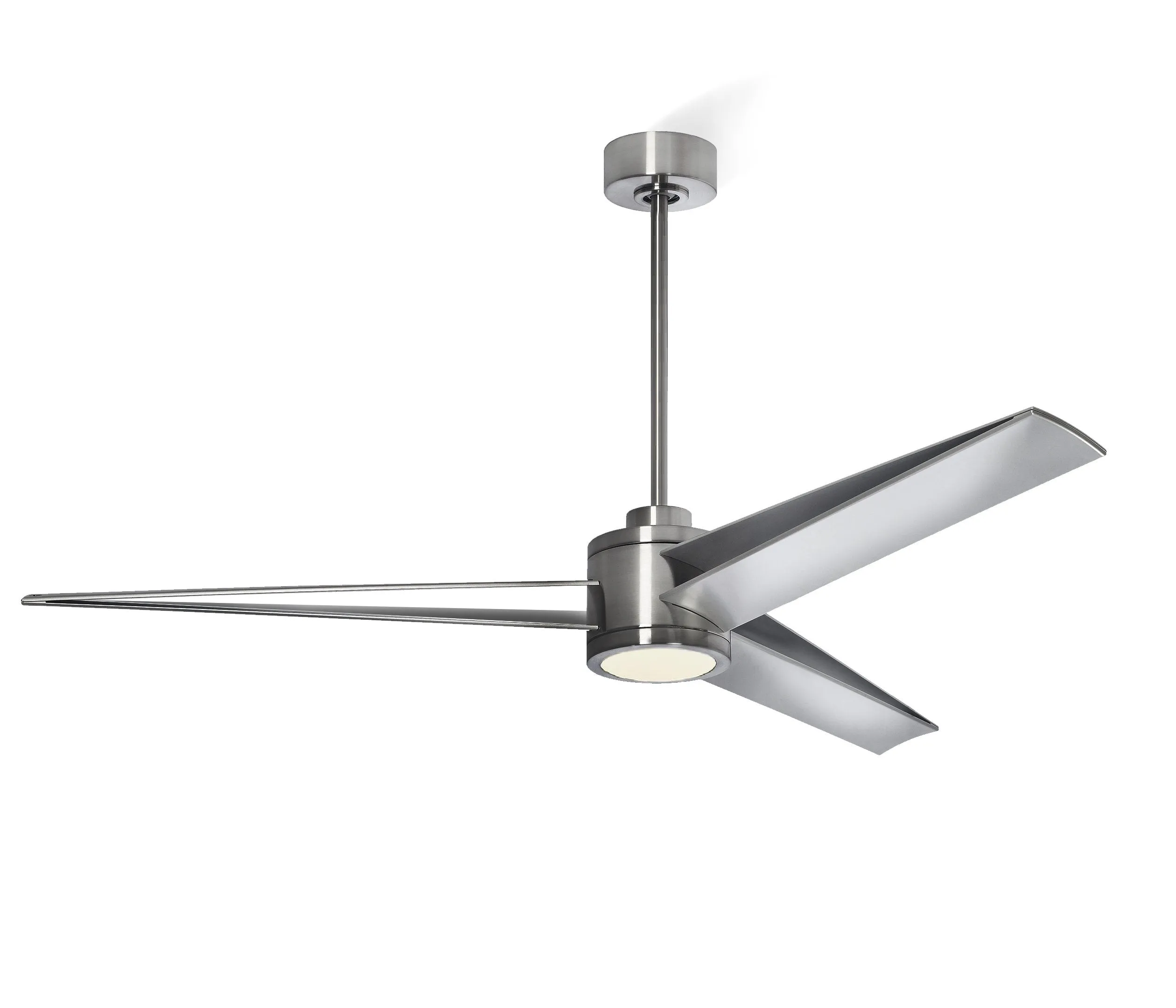 *CLOSE OUT PRICE* LIMITED QTY AVAILABLE  - Apollo 60 inch Brushed Steel Ceiling Fan - With LED Light Kit - Indoor/Outdoor Ceiling Fan - G7-CS/4724/60