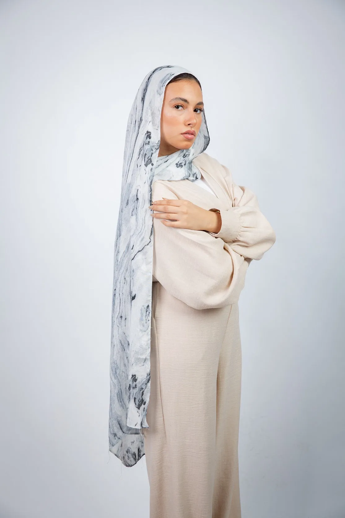 Cosmica Modal Hijab - Grey