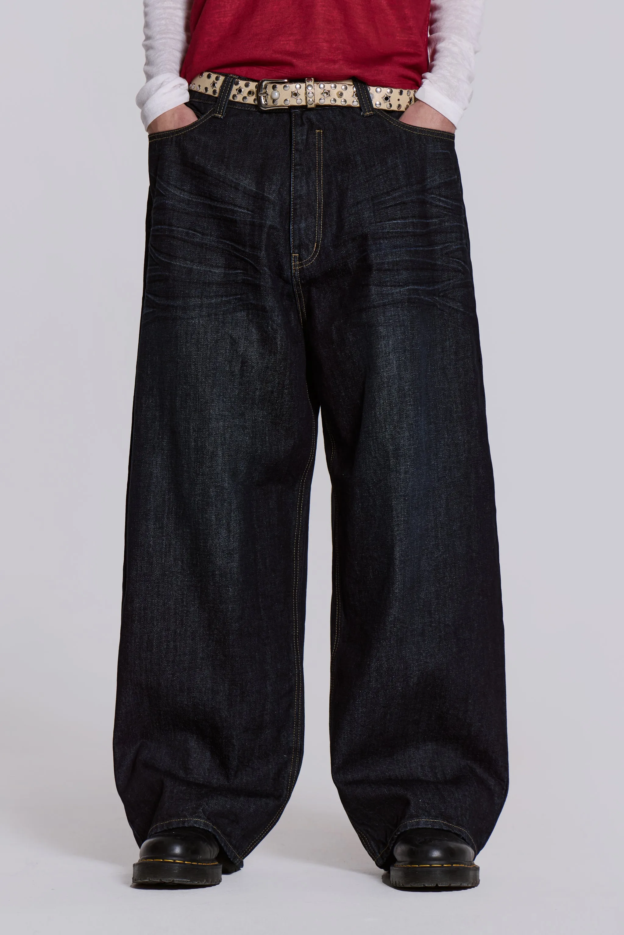 Creased Indigo XL Colossus Jeans