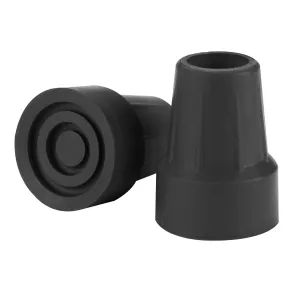 Crutch Tips, 7/8", Black (1 pair)