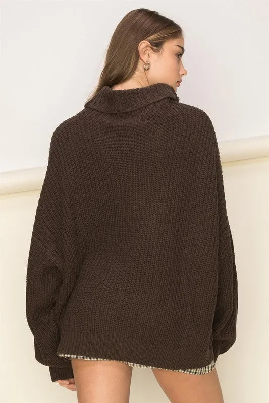 CUDDLY OVERSIZED SWEATER TOP